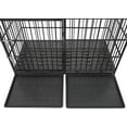 thumbnail image 4 of 61" Extra Large Heavy Duty Dog Crate Metal Dog Kennels Cage with Mat and Trays for Large Dogs 60.75" L x 31.5" W x 36" H., 4 of 18