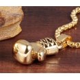 thumbnail image 3 of Pendentif Chaîne Gant de Boxe Punk en Acier Inoxydable pour Hommes et Femmes, Doré (Femmes), 3 of 4