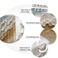 thumbnail image 3 of Summer Coastal Bathroom Shower Curtains with 12 Hooks Polyester Waterproof Shower Curtain for Stalls and Bathtubs Abstract Gradient Brown Beach Plaster Relief Decorative Bathroom Curtain 60x72 Inches, 3 of 9
