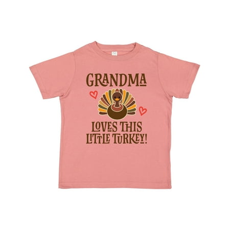 

Inktastic Thanksgiving Grandma Little Turkey Gift Toddler Boy or Toddler Girl T-Shirt