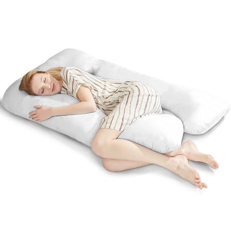 55" Pregnancy Pillow, U-Shape Full Body Pillow And Maternity Support With Detachable Extension - Support For Pregnant Women On Clearance