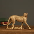 thumbnail image 2 of GUOOL European Cheetah Statue Figurine Sculpture Home Office Decor Walking Leopard, 2 of 7