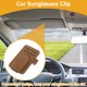 thumbnail image 2 of Clip de gafas de sol magnético para coche, soporte universal para visera de gafas de sol, color marrón ante, 11.2x7cm, 1 pieza, 2 of 7