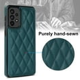 thumbnail image 5 of ELEHOLD Wallet Case for Samsung Galaxy A53 5G,RFID Blocking Card Holders Luxury Argyle Pattern Leather Case Kickstand Magnetic Button Slim Lightweight Shockproof Purse Case,Darkgreen, 5 of 8