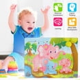 thumbnail image 3 of Rompecabezas para niños pequeños Rompecabezas de madera de dibujos animados Coloridos animales del zoológico Juguetes educativos de aprendizaje Regalo para niños pequeños Niños, Elefante Muyoka Hogar, 3 of 6