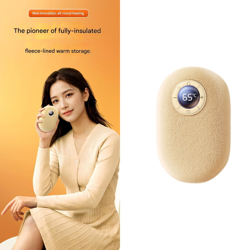 Zeiwohndc Rechargeable Plush Hand Warmer Heating Pad For Camping Winter Activities