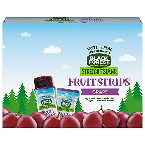 Black Forest Stretch Island Fruit MDA05 Strips, Grape Flavor, 0.5 Ounce Strips (Pack of 30)