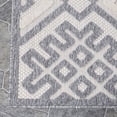 thumbnail image 3 of HomeRoots 487139 7 x 9 ft. Cream Geometric Stain Resistant Non Skid Indoor & Outdoor Rectangle Area Rug, 3 of 5