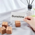 thumbnail image 3 of 20 Pcs Wood Place Card Holders Pine Wood Table Number Stands Saddle Brown Square Table Sign Stands, 3 of 7