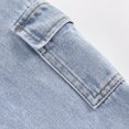 thumbnail image 4 of KEXE Pants For Boys Little Kids Pull-On Side Pocket Baggy Denim Trousers Elastic Waist Daily Bottoms（Blue,7-8 Years）, 4 of 7