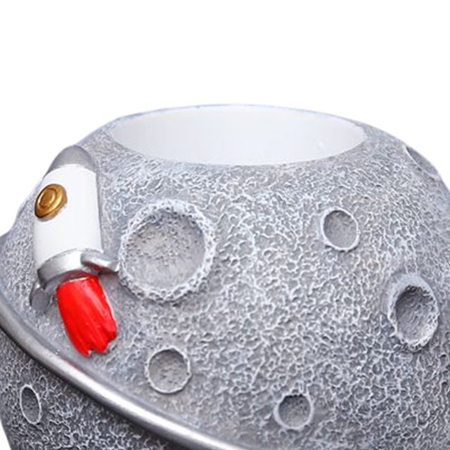 Portalápices de escritorio de astronauta, figuritas de resina, adornos, regalos para niños (estilo B) Likrtyny Libre de BPA