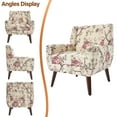 thumbnail image 5 of UIXE Floral Accent Chair Modern Living Room Arm Chair Tufted Armrest Reading Seat, Pattern Floral, 5 of 7