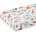 thumbnail image 1 of Diaper Changing Pad Cover Soft Breathable Cotton Nappy Changing Table Sheet Detachable Washable Reusable Baby Changing Mattress Cover for 0-3 Years Old Toddler, 1 of 9