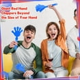 thumbnail image 4 of BlinkLLX 4 Pieces Jumbo Hand Clappers 11 Inch Noise Makers Party Favors Giant Large Hand Clappers Noise Makers for Sporting Events Cheers Ball Dance Basketball Football Noisemakers (Blue), 4 of 7