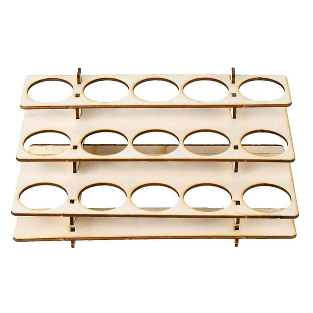 Soporte para bastidor de botellas de pintura Sunnimix Rack de Madera 15 agujeros