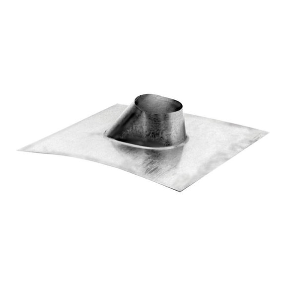 DuraVent 4 in. W X 4 in. L Steel Pelvent Roof Flashing Silver