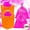 Rose Pink, variant on 30lb Red Color Run Powder Kit with 2 Reusable Buckets, Festival Color War Party Favor Supplies