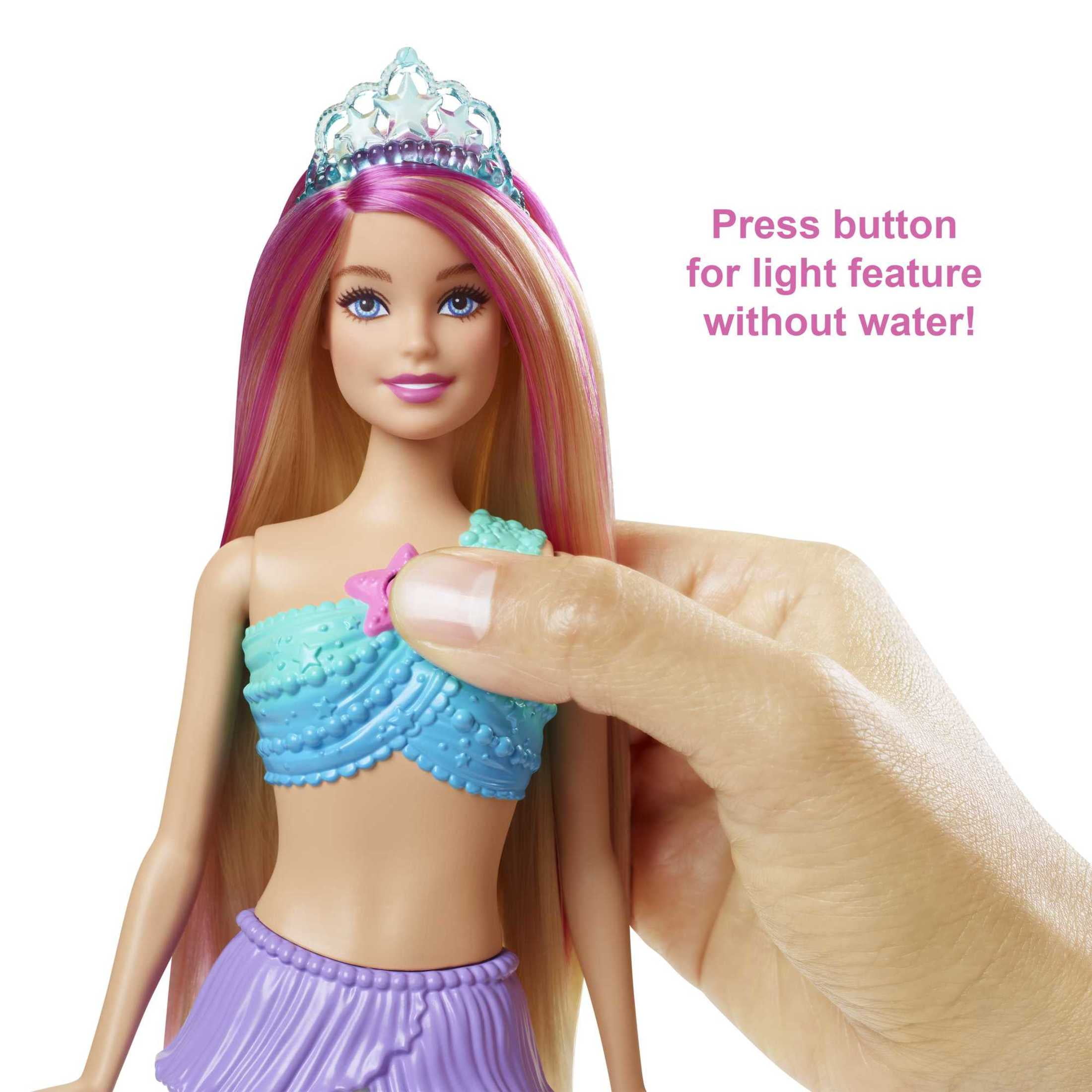 Light up mermaid barbie waterproof hotsell