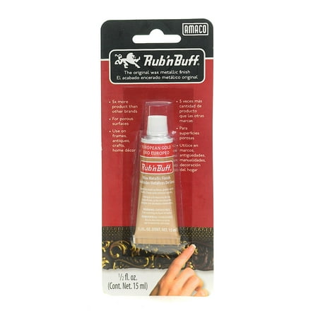 UPC: 0804551968525 | The Original Wax Metallic Finish European gold (pack of 3)