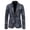 Black, variant on IROINNID Men's Blazer V-Neck Notch Lapel Long Sleeve Graphic Prints Casual One Button Decorative Suit Coat