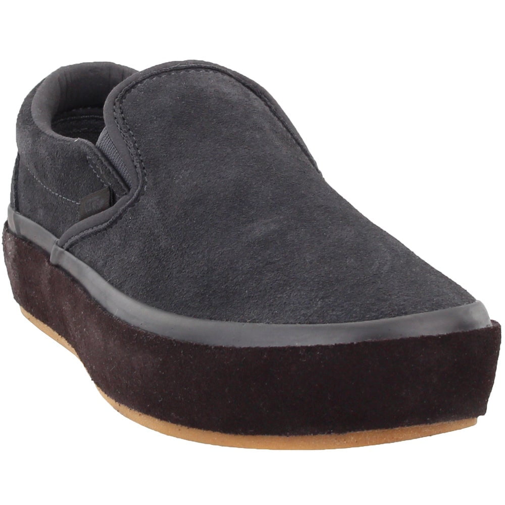 grey suede platform vans