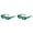 E 2PCS, variant on 2 Pack Shamrocks Glasses St. Patricks Day Sunglasses Irish Eyewear Four Leaf Clovers Design Shades Green Plastic Glasses for Party Props Favors Decorations