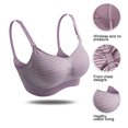 thumbnail image 3 of ROPA Interior para Mujeres de Alta, Sujetador de Lactancia de Patrón de Rayas Amigable para la Piel, Cómodo Fácil de Usar Para El Emarazo de la Mujer, 3 of 7