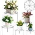 thumbnail image 4 of Piquets de Support pour Plantes en Métal Blancs, 5 Pcs, Piquets de Jardin Robustes pour Fleurs en Pot et Tomates, Piquets pour Plantes d'Extérieur Résistants à la Rouille, 4 of 6