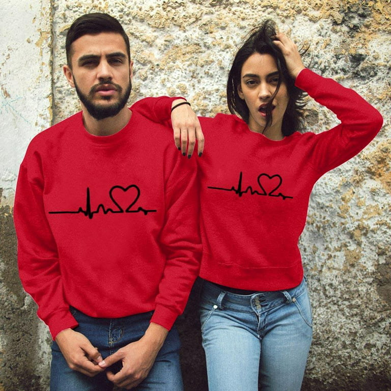 Jovati Couple Shirts Matching Theme Shirts Tee Shirt Boyfriend Girlfriend  Husband Wife Shirts for Dating,HoneyMoon,Valentines Day Couple Gifts for  Him