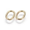 thumbnail image 2 of 200pcs 304 Stainless Steel Open Jump Rings Oval Golden 10x6.5x1.2mm, 2 of 2