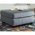 thumbnail image 2 of Signature Design by Ashley Darcy Oversized Accent Ottoman, Steel, 2 of 4