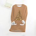 thumbnail image 4 of WEAIXIMIUNG Chandails en Molleton Femme Arbre de Noël Manches Longues Col Rond Poche Rembourré Pull Chaud, 4 of 5