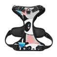 thumbnail image 5 of Lsque Panda Cute Pink Hearts Dog Harness, No-Pull Pet Harness with 2 Leash Clips, Adjustable Soft Padded Dog Vest with Easy Control Handle for Large Dogs-, 5 of 9