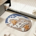 thumbnail image 6 of BZPIZ Cute Ocean Bathroom Rugs, Non Slip Super Absorbent Beach Bathroom Rug Quick Dry Bath Mat for Shower Floor, Kitchen Decor, 6 of 6