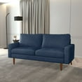 thumbnail image 2 of Koby Home Sleeper Sofa Couch 70" Linen Sofas Modern Couches for Living Room Navy Blue, 2 of 5
