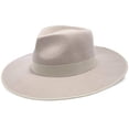 thumbnail image 2 of Walrus Hats Capri II Sand Wide Brim Capri Colors Wool Felt Hat – 100% Australian Wool Hat for Women with Adjustable Fit, Grosgrain Band, and Sleek Logo Pin Lilac, 2 of 6