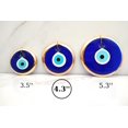 thumbnail image 2 of Colgante de pared Evil Eye Erbulus de 4,3 pulgadas, cristal azul y dorado, 2 of 6