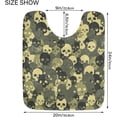 thumbnail image 4 of GZHJMY Army Green Skull Camo Bath Mat for Bathroom Rugs Rectangle Carpet for Shower, Fluffy Absorbent & Machine Washable, 16x24 Inch Carpet Runner, 4 of 5