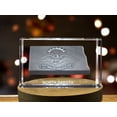 thumbnail image 3 of North Dakota 3D Engraved Crystal 3D Engraved Crystal Keepsake/Gift/Decor/Collectible/Souvenir, 3 of 6