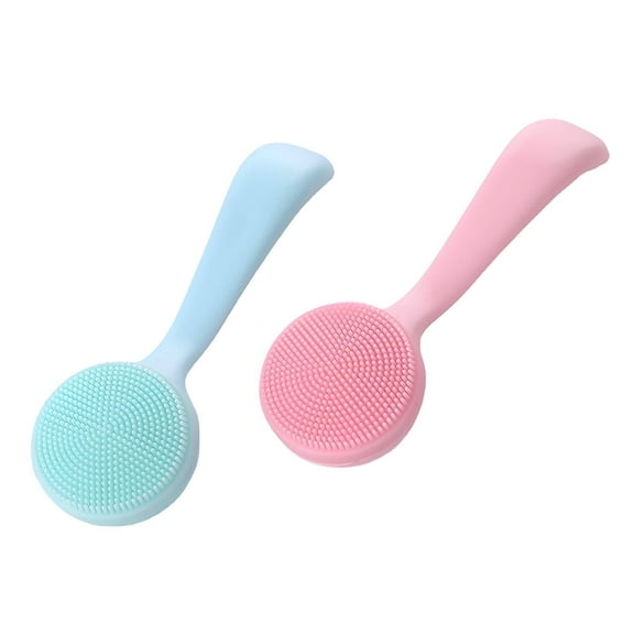 FACEGA 2Pcs Silicone Facial,Soft Silicone Material Cleansing Brush,Handheld Design Exfoliating Brush