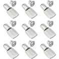 thumbnail image 1 of 100 Piezas Clavijas De Estante, Soporte De Estante Clavijas De Estante Soportes De Estante Soportes De Placa De Metal Niquelado Para Accesorios De Oficina De Gabinete - 5 Mm x 19 Mm, 1 of 5