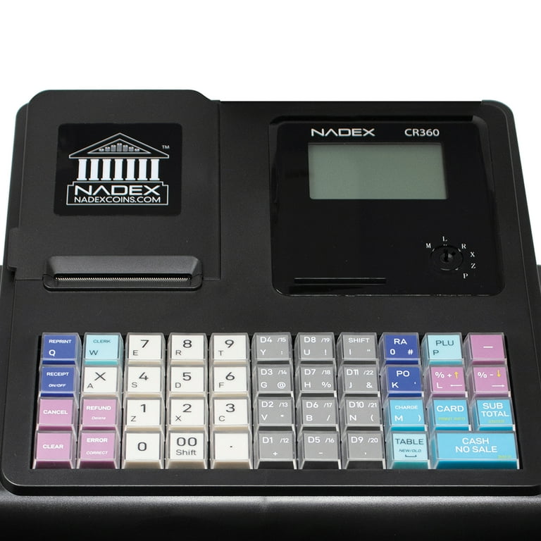 Nadex CR360 Cash Register, 4700 Lookups 50 Dept 50 Clerks, Quick