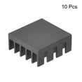 thumbnail image 3 of Unique Bargains 15x15x6.5mm Radiateurs en Aluminium Radiateurs Électroniques pour MOS IC Chip Noir 10 Pack, 3 of 4