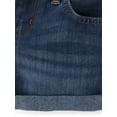 thumbnail image 2 of The Children's Place Girls Roll-Cuff Shortie Jean Shorts, Sizes 4-16, 2 of 3