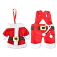 thumbnail image 4 of 6 piezas Navidad Santa Claus pantalones cubiertos bolsas cubiertas Navidad vajilla decoración Wdftyju Para estrenar, 4 of 6