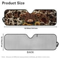 thumbnail image 7 of Uorisanigo Windshield Shade Compatible with 2018-2023 Jeep Wrangler JL 4XE Gladiator JT Accessories 16.14''x52.95'' Front Window Baby Highland Cow Print Sun Shade Blocks UV Rays Keep Vehicle Cool, 7 of 7