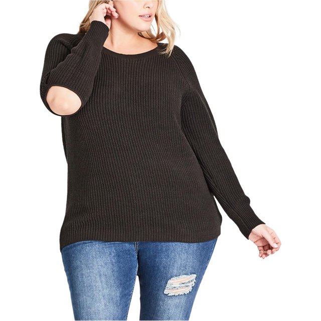 Suéter City Chic Mujer corte en el codo verde S/16W