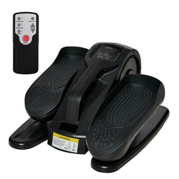 Under Desk Elliptical Foot Pedal Exerciser - Adjustable Speed, LCD Monitor, Compact Mini Cycle - Home & Office Workout, Physical Therapy