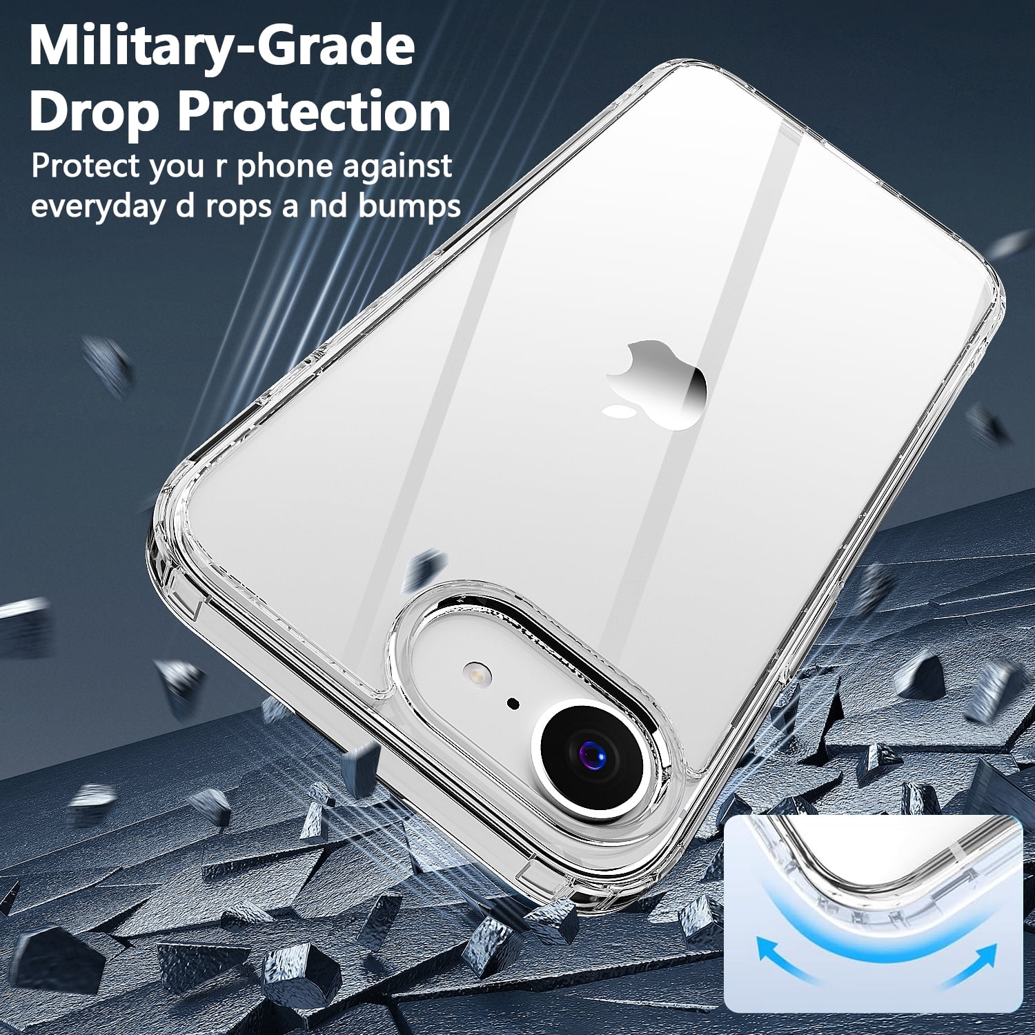 For Apple iPhone 17e 2026 Case Shockproof Rugged Slim Protective Cover Bumper Clear