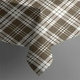 thumbnail image 4 of Brown and White Checkerboard Checkered Rectangle Tablecloth 60"x102",Waterproof Polyester Rectangle Table Cloth, Wipeable Spillproof Polyester Tablecloth for Dining, Camping, Indoor and Outdoor, 4 of 5